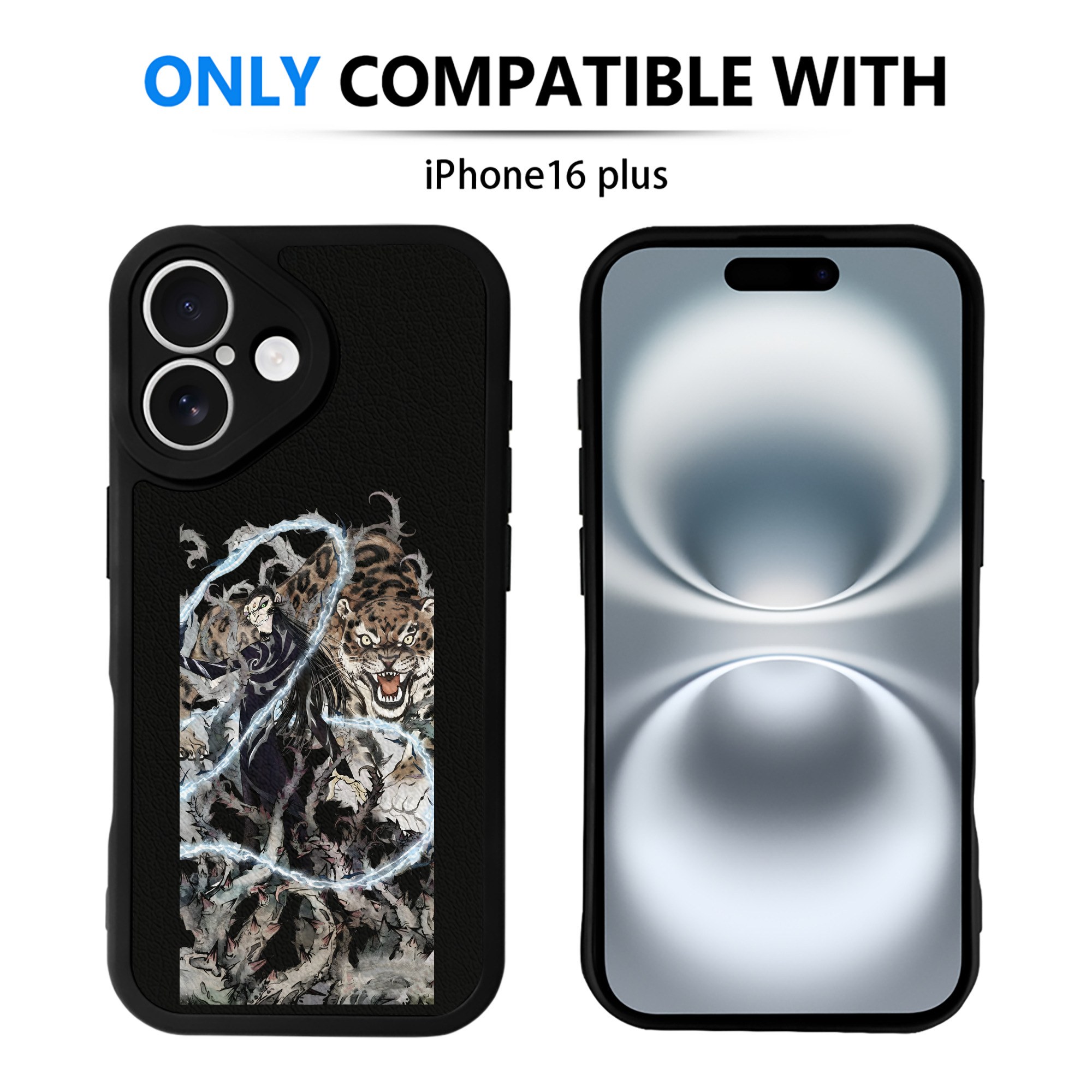 （画像用） Ne Zha 2 ナタ 魔童の大暴れ 【iPhone 16シリーズ対応】シリコンスマホケース（レザー調） 材質：シリコン